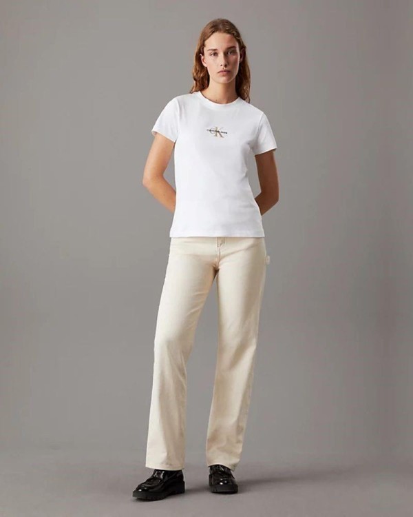 CALVIN KLEIN T-shirts Manga curta Mulher Branco J20J223563
