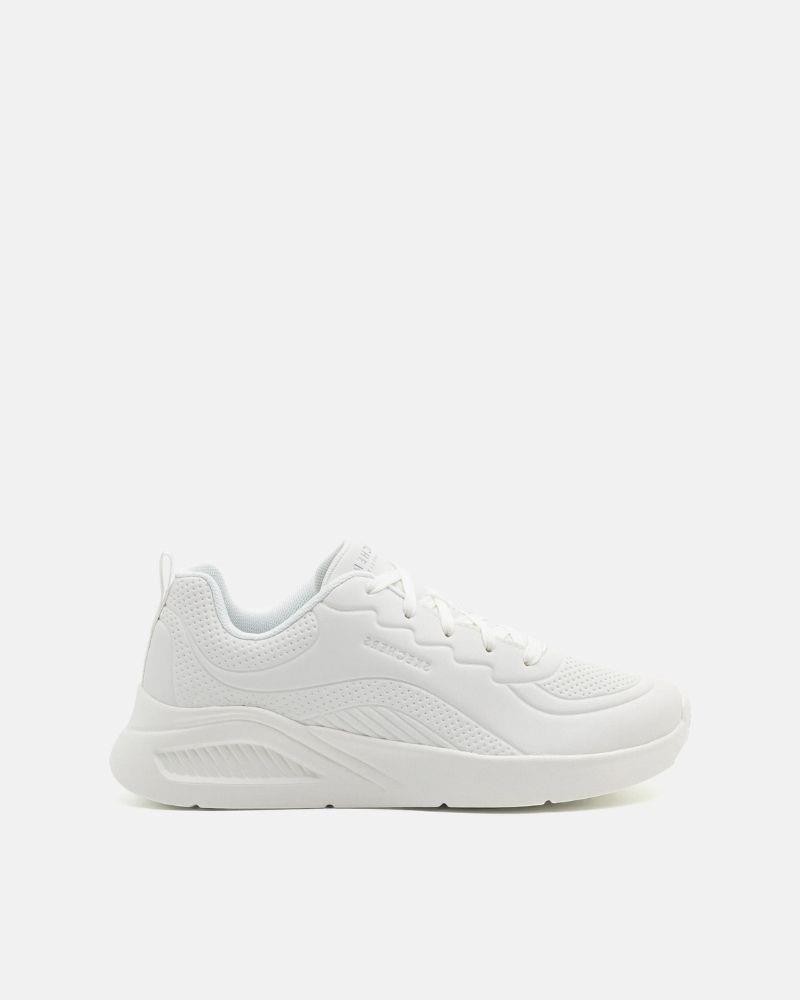 Zapatillas deportivas blancas de mujer Skechers Uno Lite Lighter One, estilo ligero y cómodo