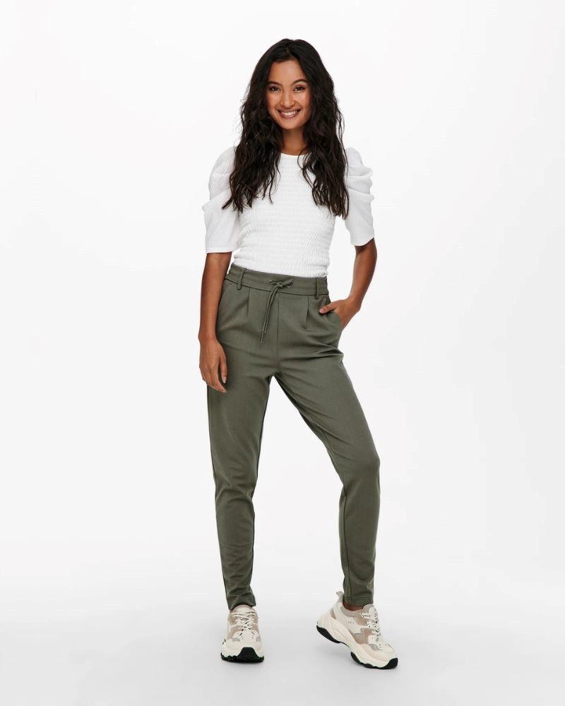 ONLY Pantalones Largos Mujer Verde *15115847