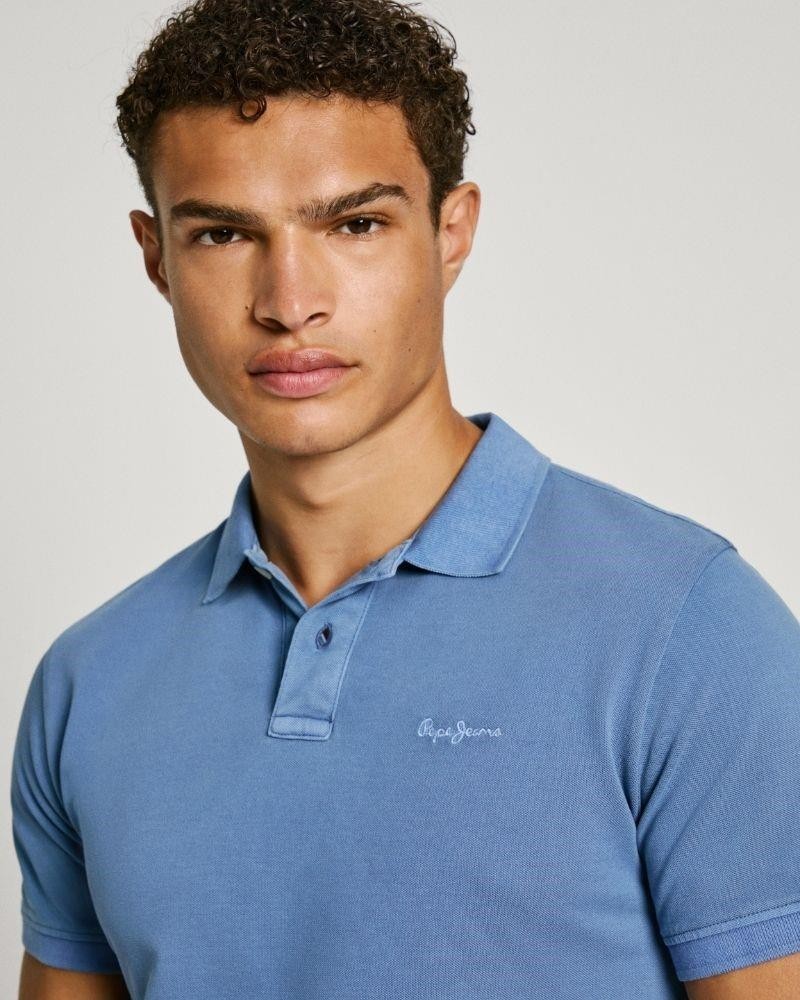PEPE JEANS Camisolas Manga curta Polos Homem Azul PM542099 NEW OLIVER GD