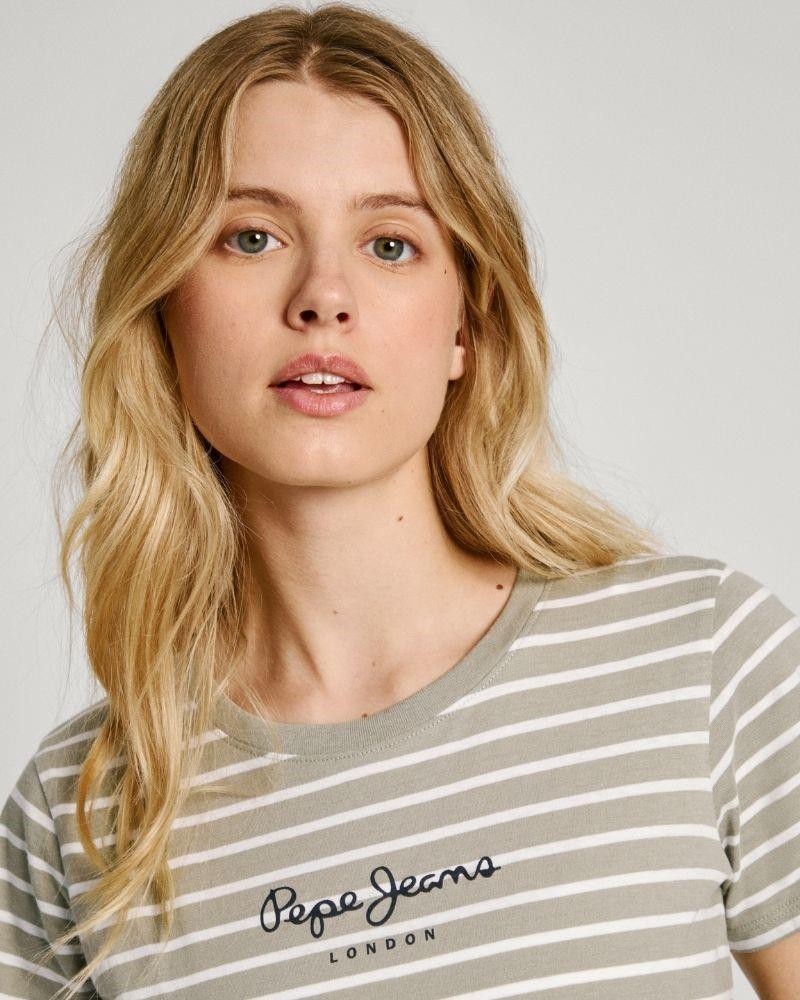 PEPE JEANS T-shirts Manga curta Mulher Verde PL505876 ELBA