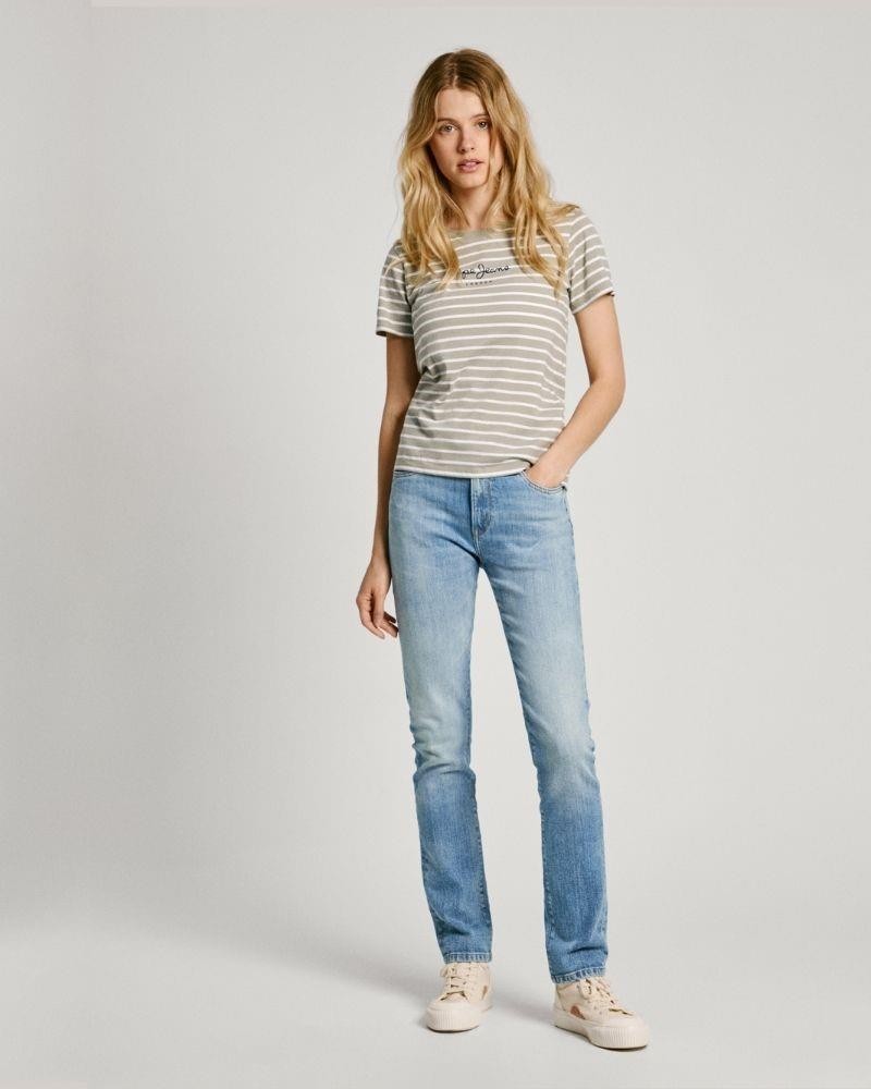 PEPE JEANS T-shirts Manga curta Mulher Verde PL505876 ELBA