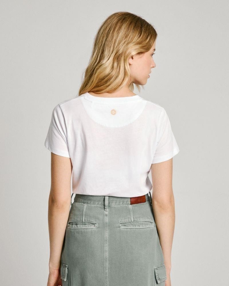 PEPE JEANS Camisetas Manga corta Mujer Blanco PL505885 ESHA