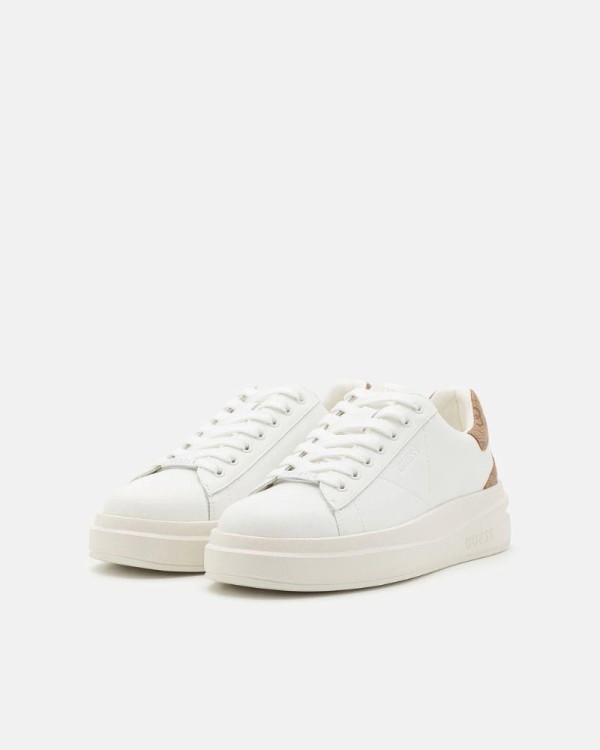 Zapatillas Mujer Guess Elbina Blancas Casual Black Friday