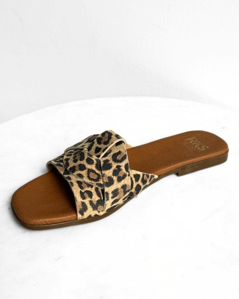Sandálias Abertas Mulher RKS Animal Print 5540
