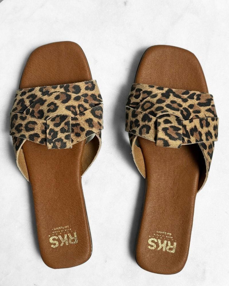 Sandálias Abertas Mulher RKS Animal Print 5540