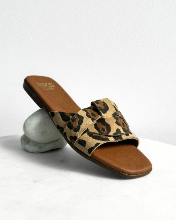  Sandalias Abiertas Mujer RKS Animal Print 5540