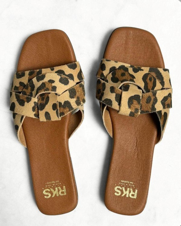  Sandalias Abiertas Mujer RKS Animal Print 5540