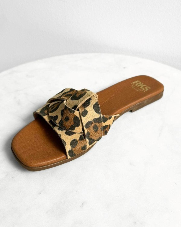  Sandalias Abiertas Mujer RKS Animal Print 5540