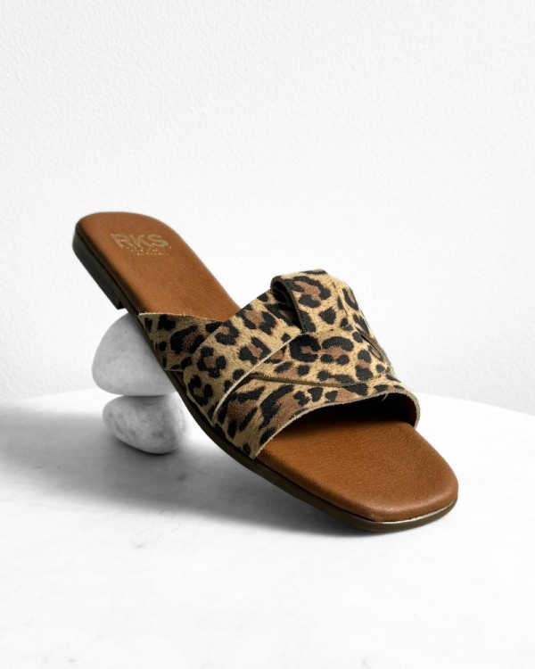  Sandalias Abiertas Mujer RKS Animal Print 5540