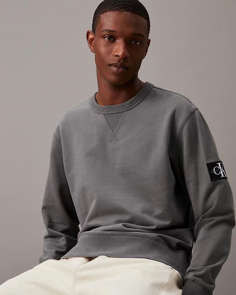 CALVIN KLEIN Sweatshirts Manga comprida Homem Cinza J30J323426