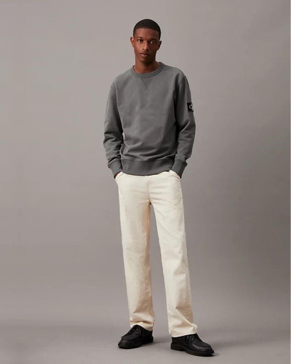 CALVIN KLEIN Sweatshirts Manga comprida Homem Cinza J30J323426