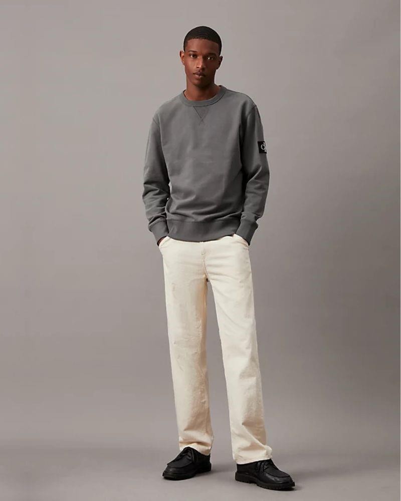 CALVIN KLEIN Sudaderas Manga larga Hombre Gris J30J323426