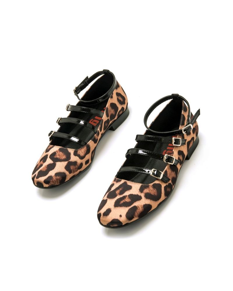 MUSTANG Zapatos Bailarinas Mujer Animal Print 59777 CAMILLE MARY JANE