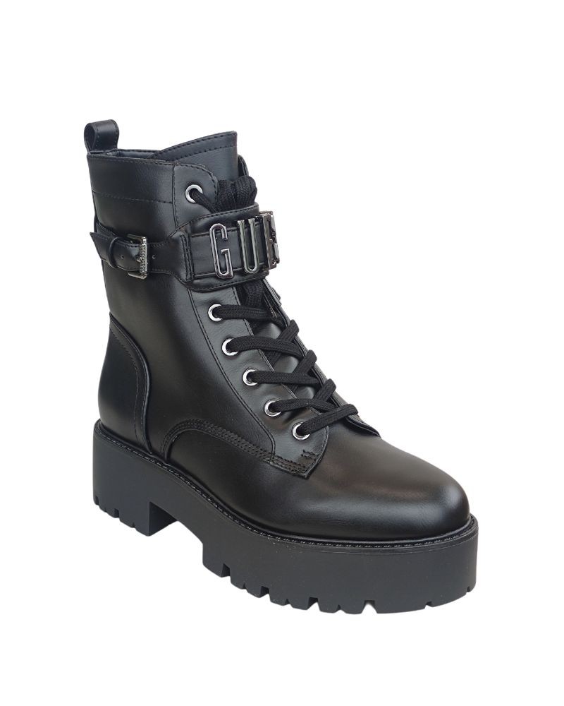 Botas militares pretas Guess para mulher