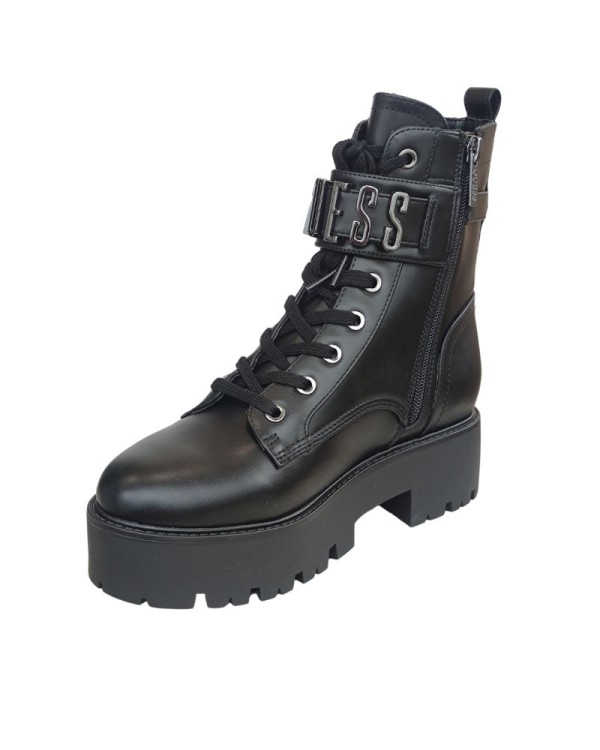 Botas militares pretas Guess para mulher