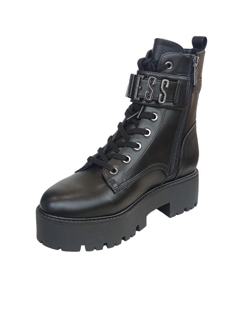 Botas militares pretas Guess para mulher