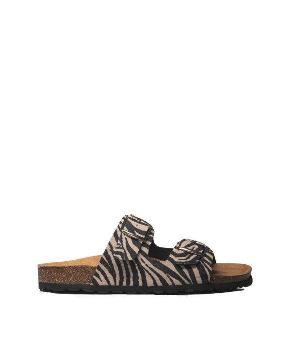Sandálias Abertas Mulher RKS Animal Print 11096