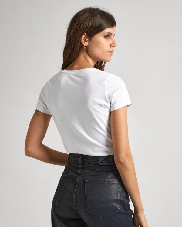 PEPE JEANS T-shirts Manga curta Mulher Branco PL505834 KORINA