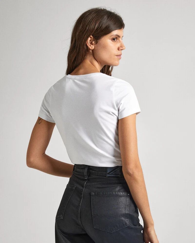 PEPE JEANS T-shirts Manga curta Mulher Branco PL505834 KORINA