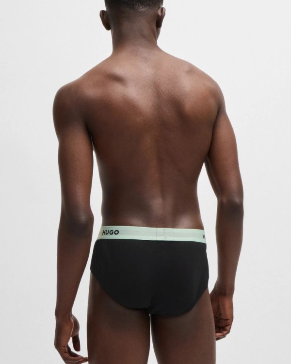  Ropa interior Slips Hombre HUGO Negro 50517879 HIPBRIEF TRIPLETPACK