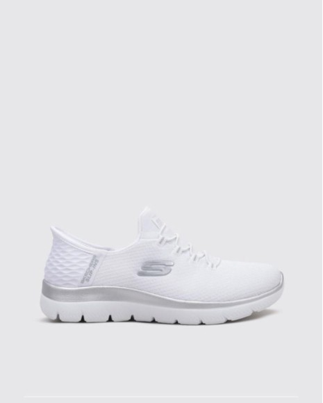 Sapatilhas brancas mulher Skechers Slip Ins Summits