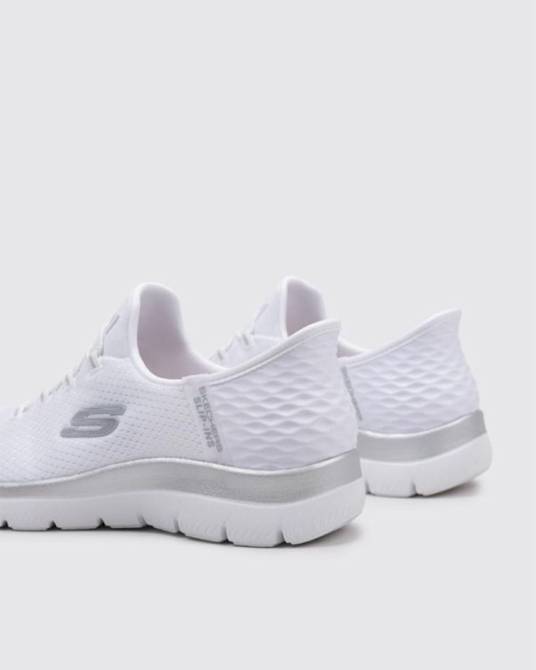 Sapatilhas brancas mulher Skechers Slip Ins Summits