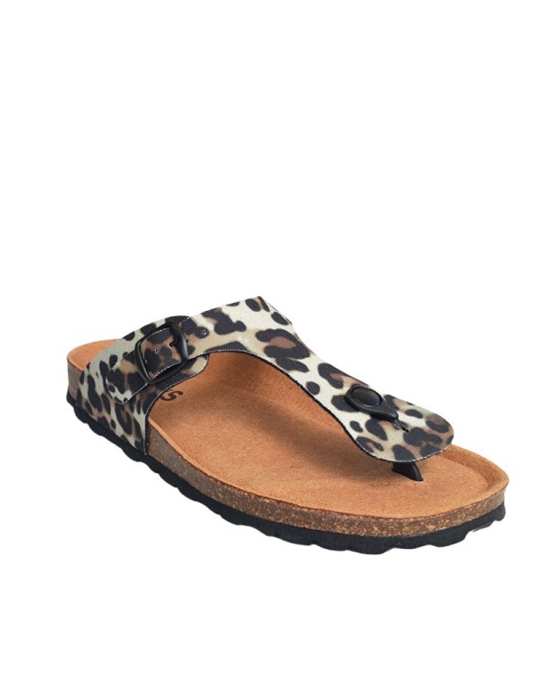  Sandalias Abiertas Mujer RKS Animal Print 0300