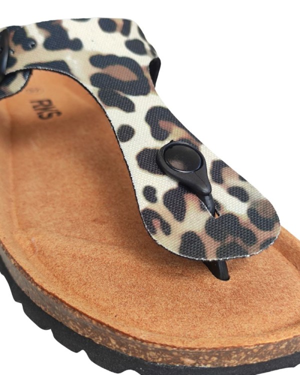  Sandalias Abiertas Mujer RKS Animal Print 0300
