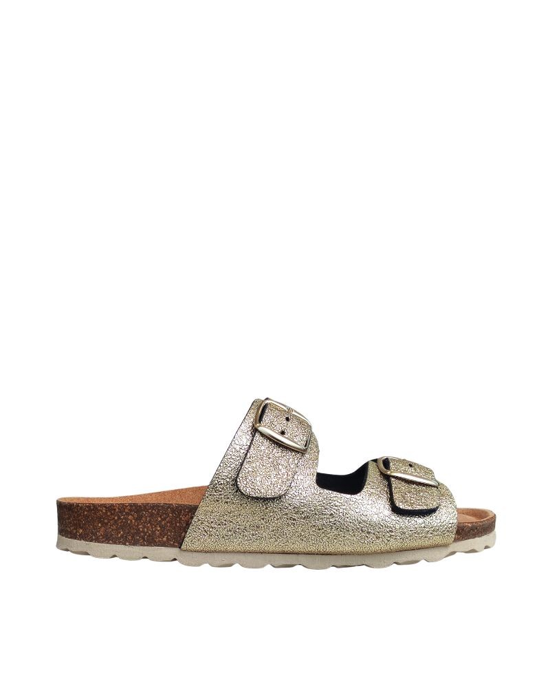  Sandalias Abiertas Mujer RKS Oro 11096