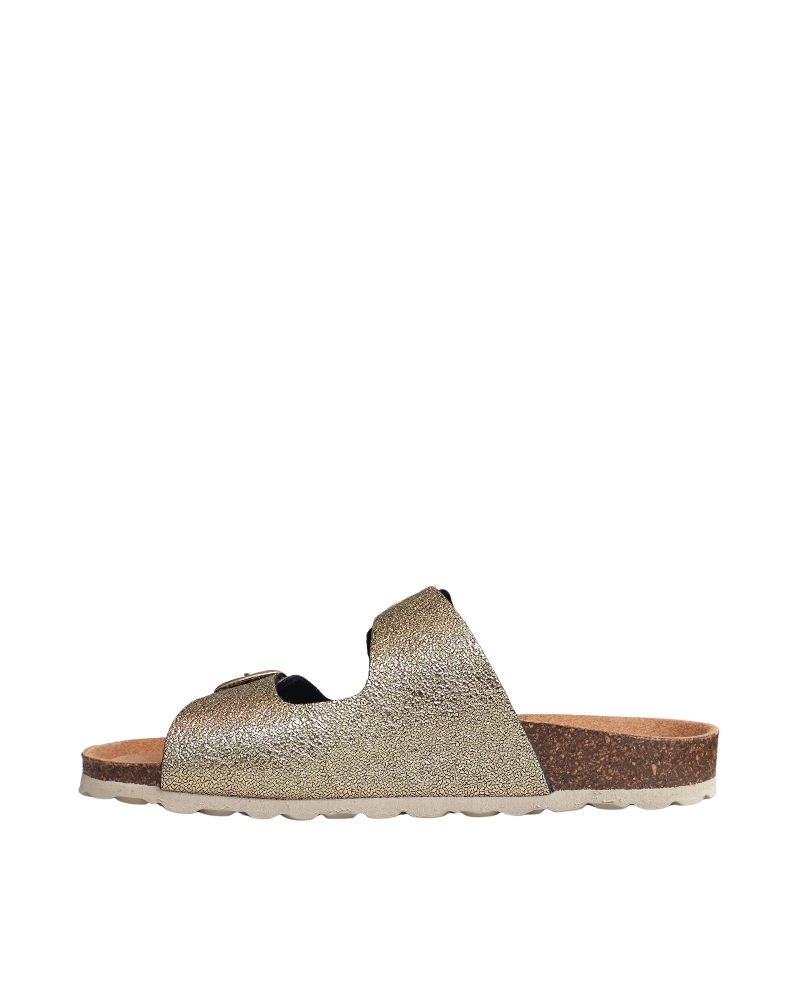  Sandalias Abiertas Mujer RKS Oro 11096