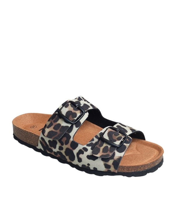 Sandalias Abiertas Mujer RKS Animal Print 11096