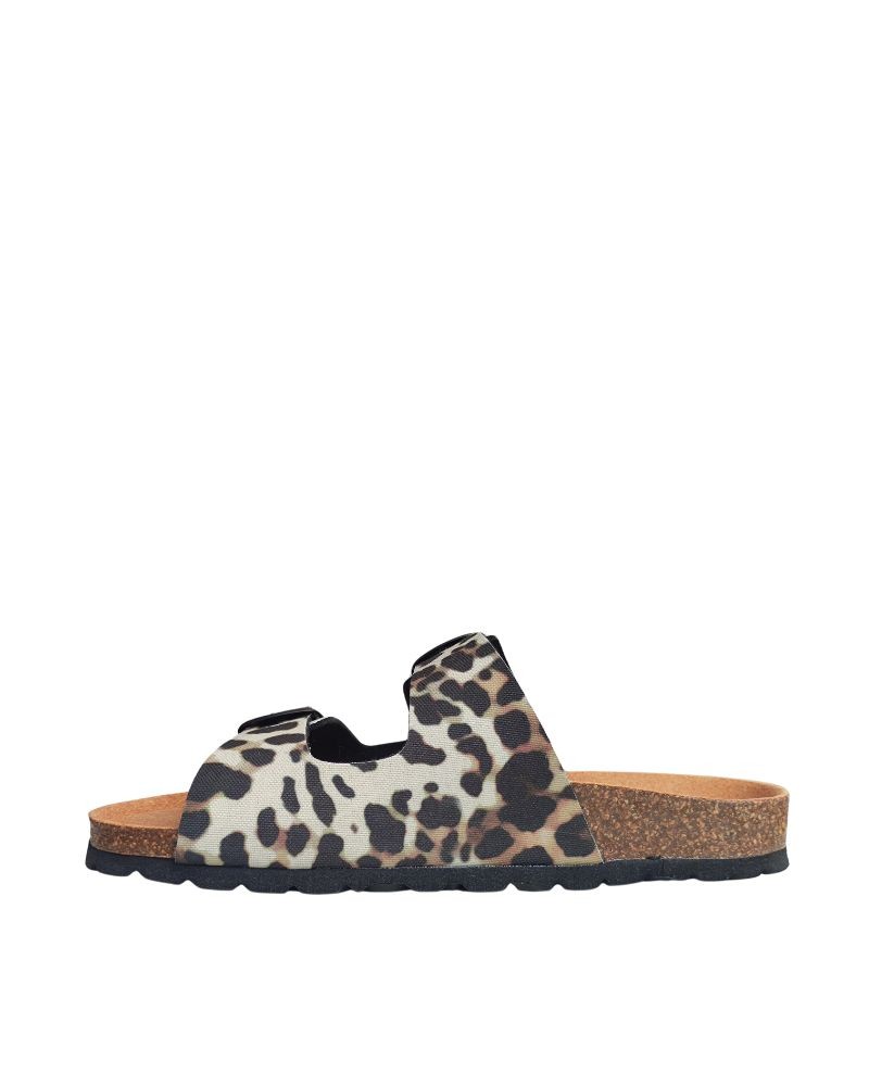 Sandálias Abertas Mulher RKS Animal Print 11096