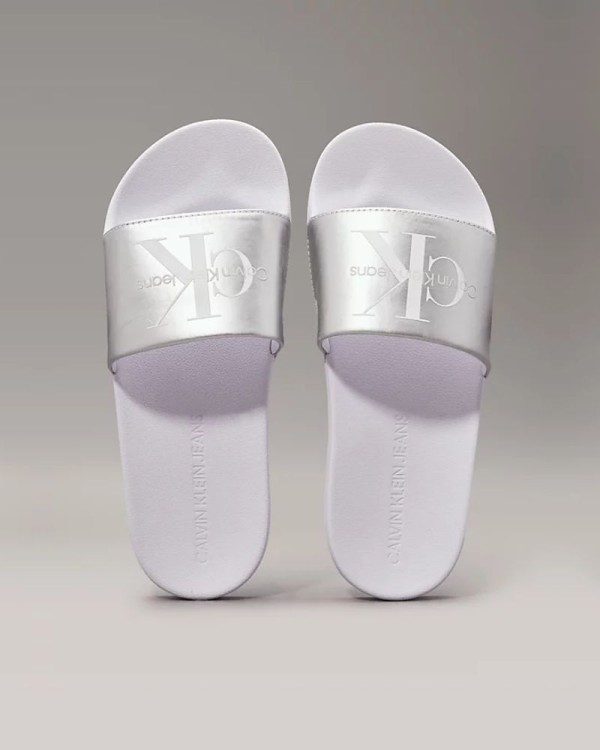CALVIN KLEIN Sandalias Chancletas Mujer Blanco YW0YW01243