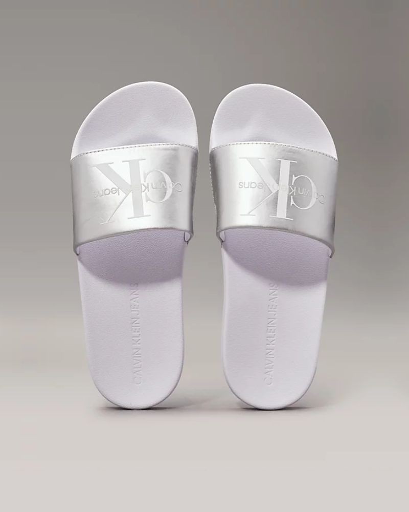 CALVIN KLEIN Sandalias Chancletas Mujer Blanco YW0YW01243