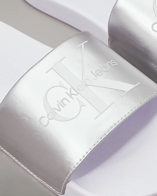 CALVIN KLEIN Sandálias Chinelos Mulher Branco YW0YW01243