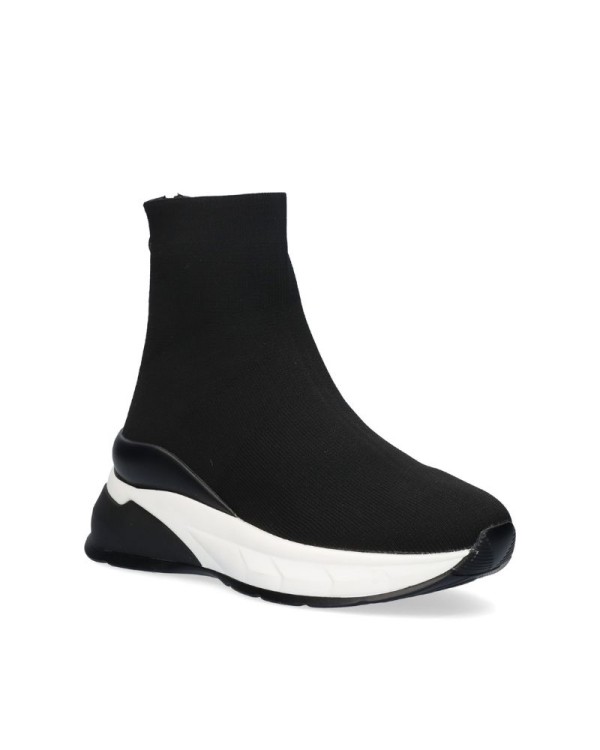 Ténis altos femininos preto Exe