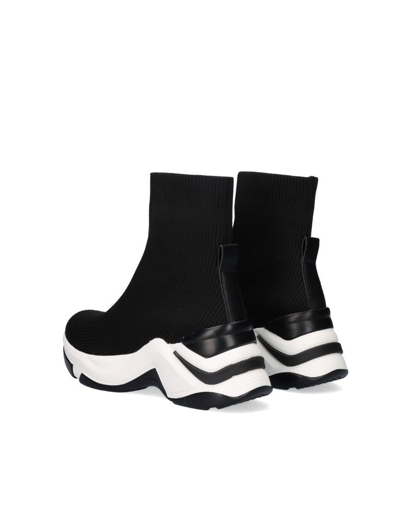 Sapatilhas altas mulher preto Exe