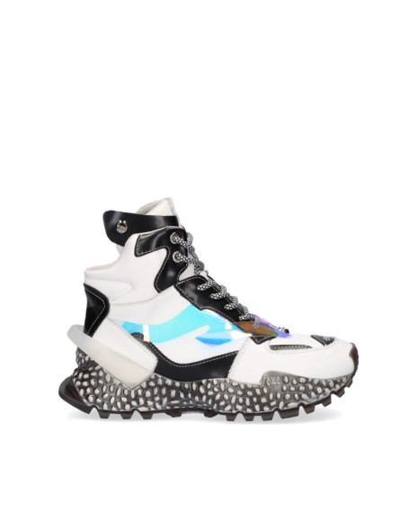 Zapatillas altas blancas de mujer Exe, diseño moderno y casual
