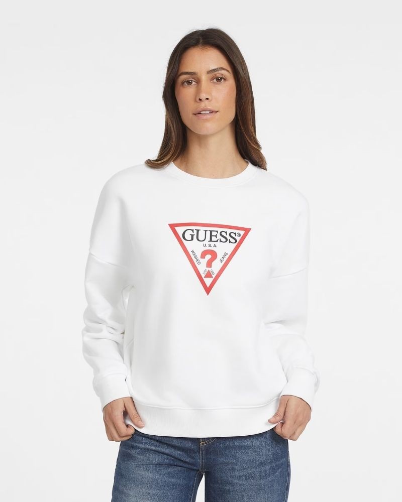 GUESS Sudaderas Manga larga Mujer Blanco W4YQ00 KC811