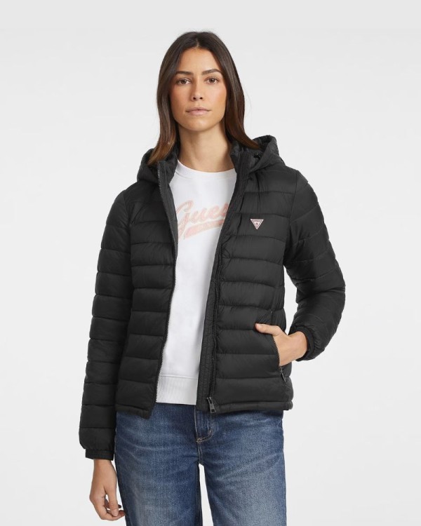 GUESS Abrigos Manga larga Mujer Negro W4YL00 WG922