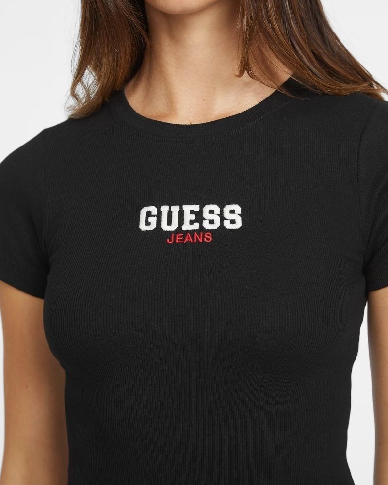 GUESS T-shirts Manga curta Mulher Preto W4YI64 KA0H1