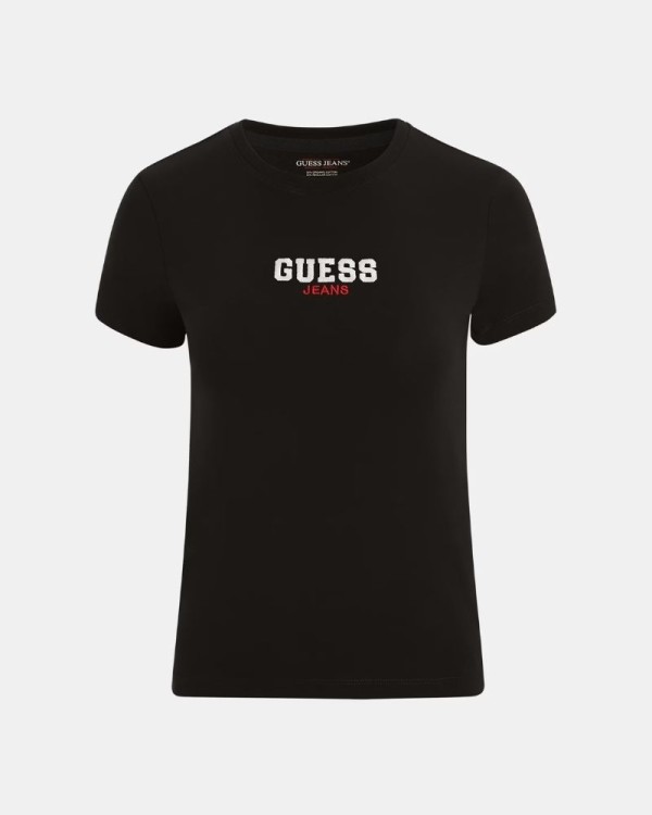 GUESS Camisetas Manga corta Mujer Negro W4YI64 KA0H1