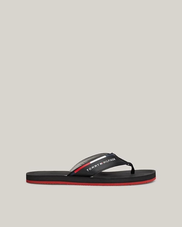 TOMMY HILFIGER Sandalias Chancletas Hombre Negro FM0FM05096