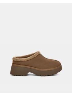 Sapatos de Pele Australianos Mulher UGG Castanho 1162510 HEIGHTS COZY CLOG
