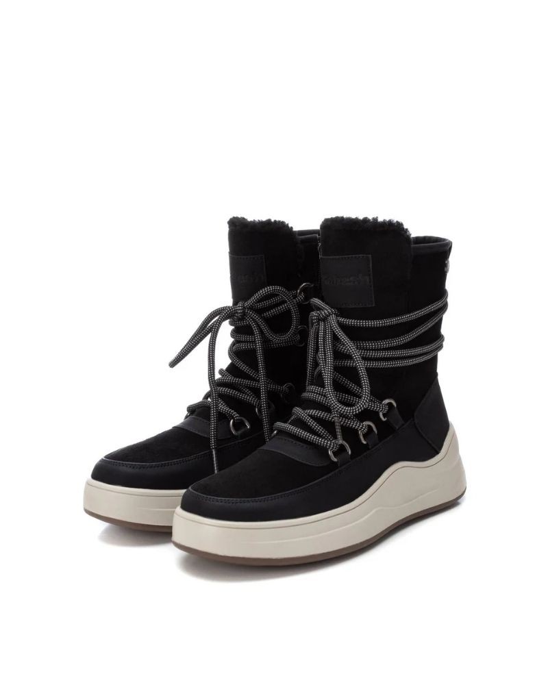 REFRESH Botins De pelo Mulher Preto 172119