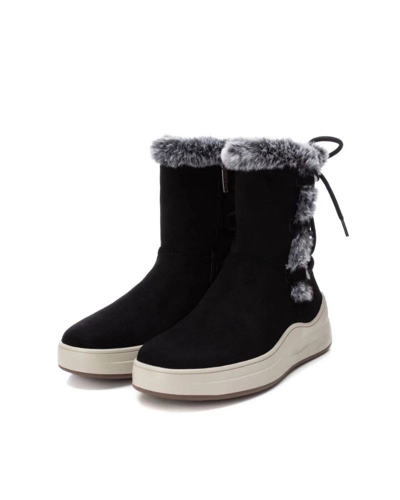 REFRESH Botins De pelo Mulher Preto 172117