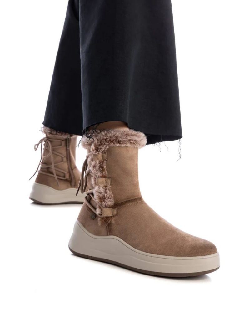 REFRESH Botins De pelo Mulher Taupe 172117
