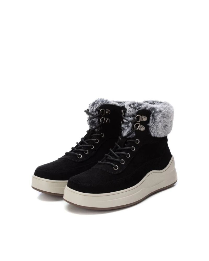 REFRESH Botins De pelo Mulher Preto 172120