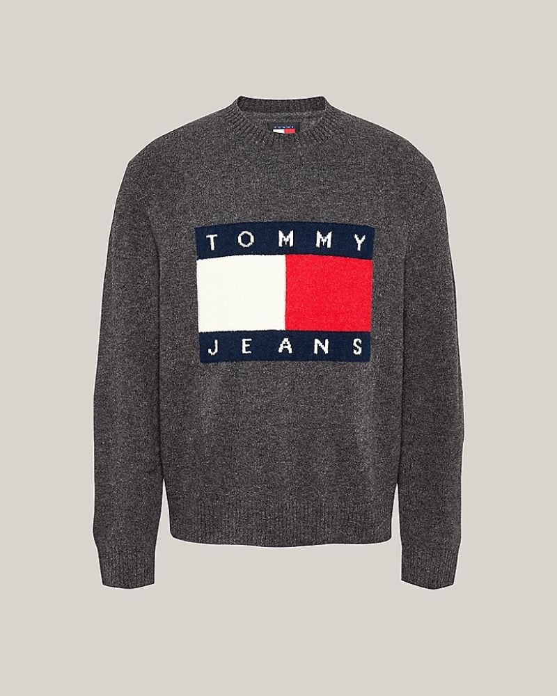 TOMMY HILFIGER Camisola Manga comprida Homem Cinzento DM0DM19442